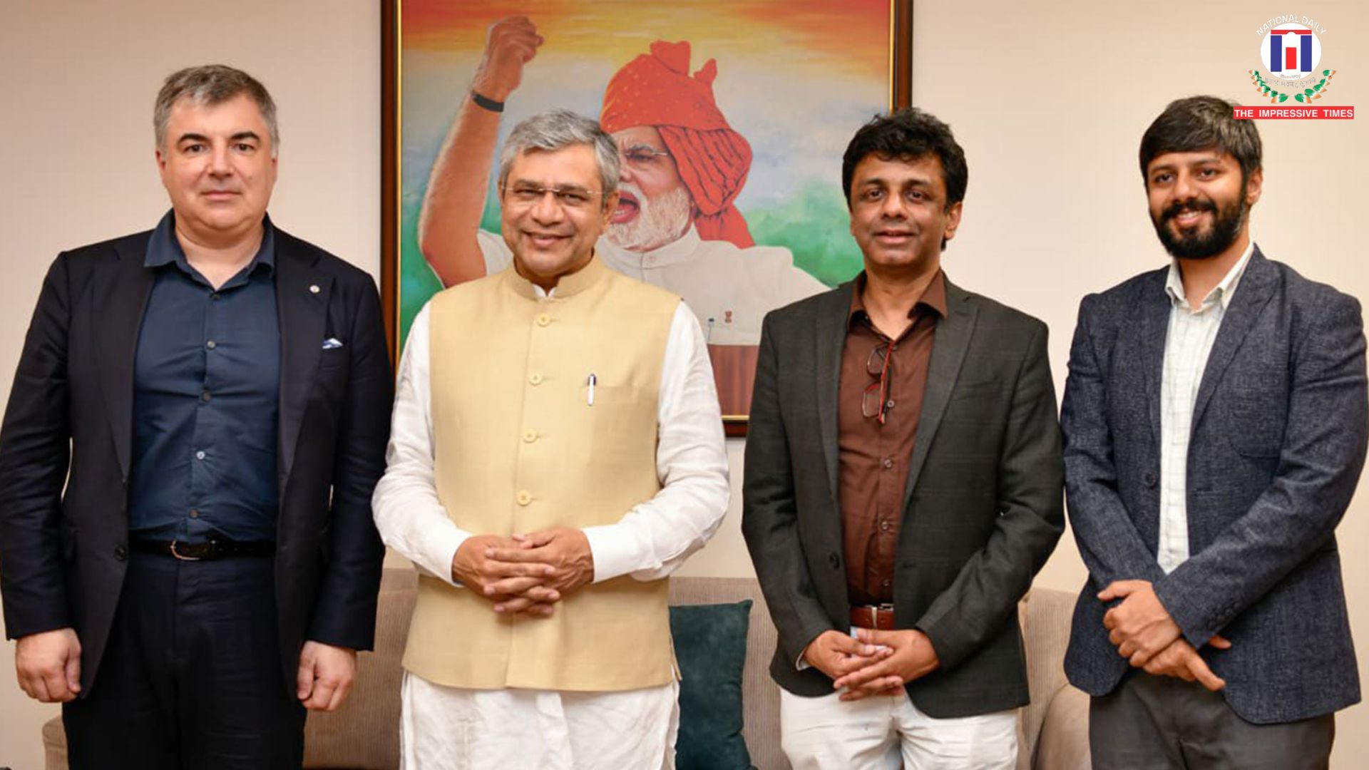 Ashwini Vaishnaw Engages with Nobel Laureate on Next-Gen Electronic Materials