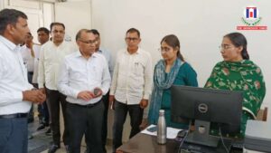 Fatehabad DC Dr. Vivek Bharti Inspects Offices, Health and Exam Centres in Ratia and Nagpur