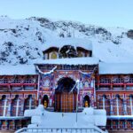 Fresh Snowfall Turns Badrinath Temple and Himalayan Peaks into a Winter Landscape