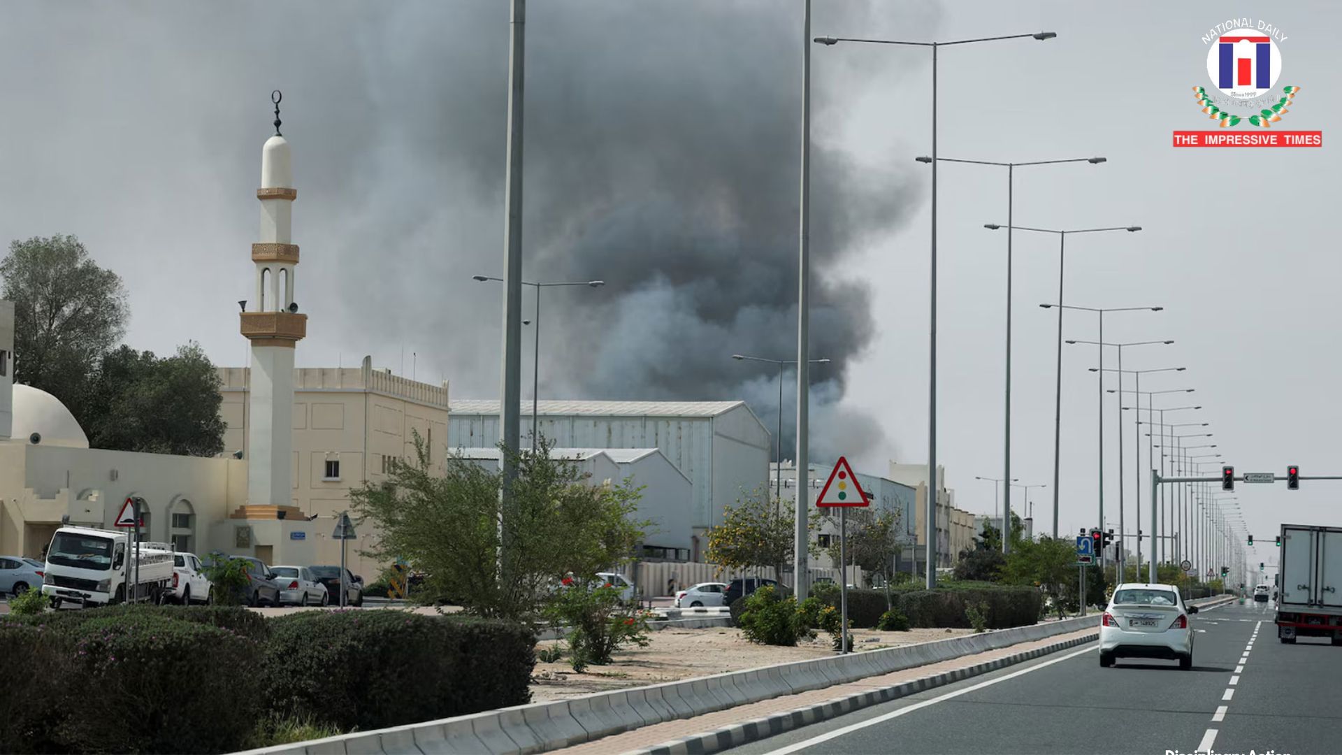 Qatar Stops Missile Threat Debris Causes Minor Fire in Industrial Area