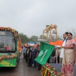 Delhi CM Rekha Gupta Flags Off 300 EV Buses, Launches Key Transport Projects to Boost Clean Mobility