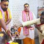 President Murmu Offers Prayers at Danghati Temple During Mathura Visit