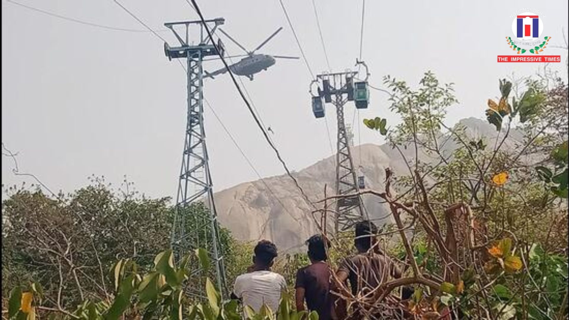 Ropeway Trolley Returning From Temple Falls in Chhattisgarh, 1 Dead and 6 Injured