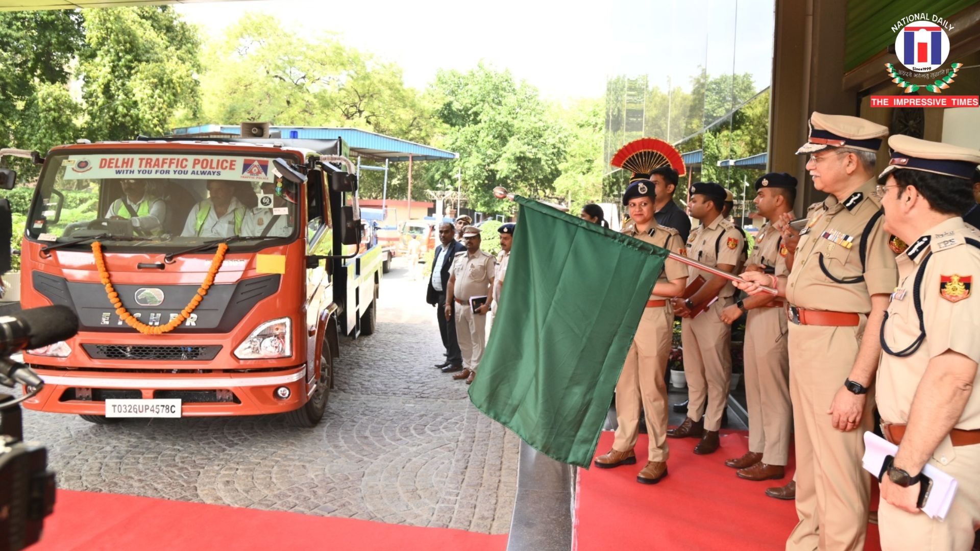 Flagging off of Newly Inducted Cranes in Traffic Unit, Inauguration of Over Speeding Violation Detection Camera System