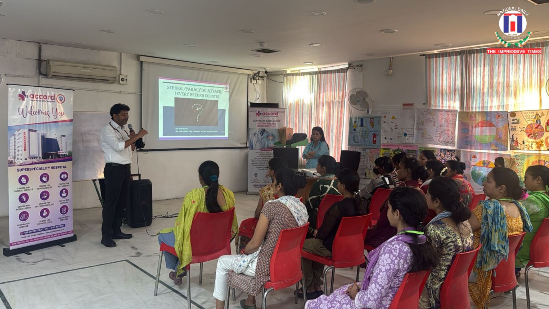 Accord Superspeciality Hospital Conducts Stroke Awareness Seminar at Shahi Export Company, Faridabad