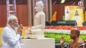 PM Modi Pays Tribute to Lord Mahavir Spirit of Peace and Compassion Celebrated Across India