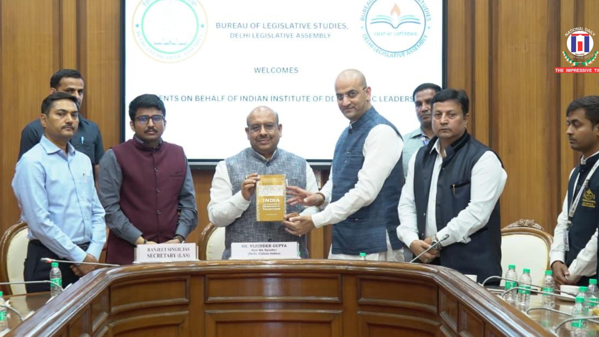 “Power is Public Trust, Not Privilege” said Speaker Vijender Gupta to Students of Indian Institute of Democratic Leadership