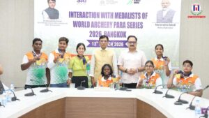 Union Sports Minister Felicitates Indian Contingent for Stellar Performance at Bangkok 2026 World Archery Para Series