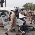 Deadly Highway Crash in Bareilly: SUV Hits Bike, Slams into Parked Tanker; Five Killed