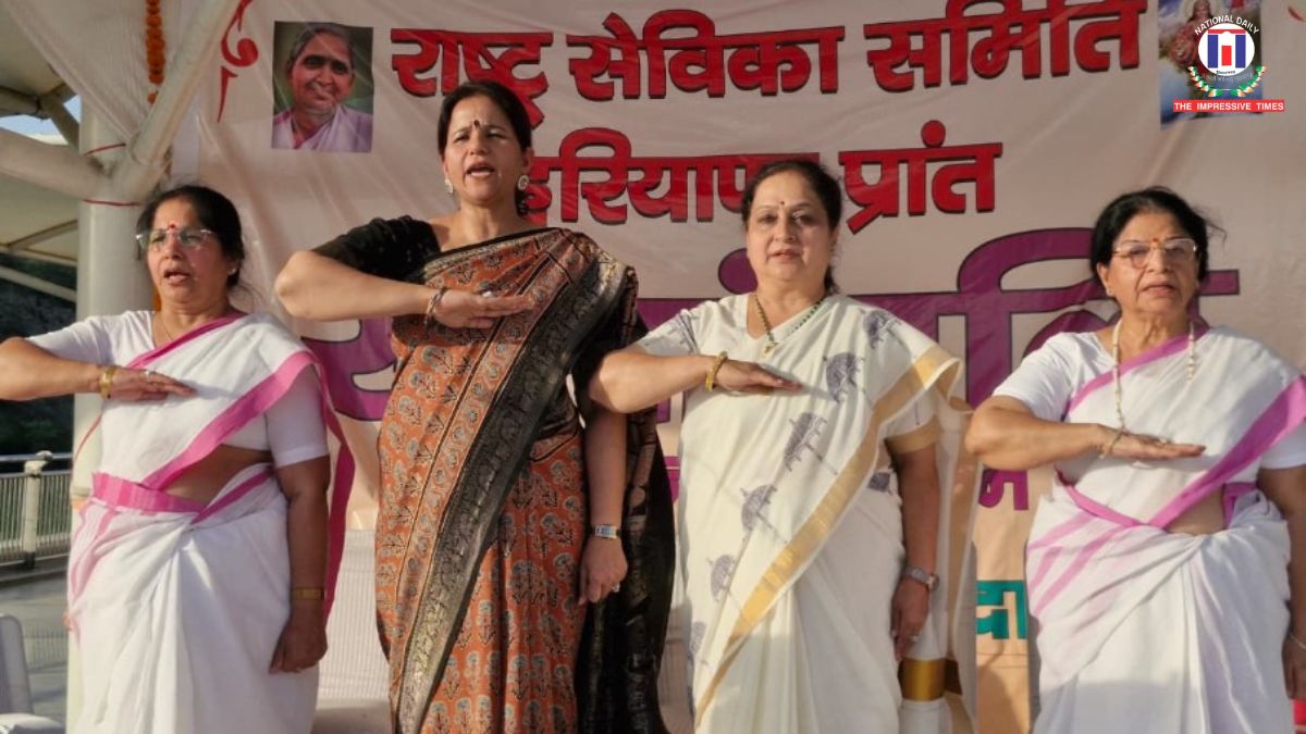 Patriotic Fervor Echoes in Faridabad: Rashtra Sevika Samiti Hosts Grand ‘Svaranjali’ Event