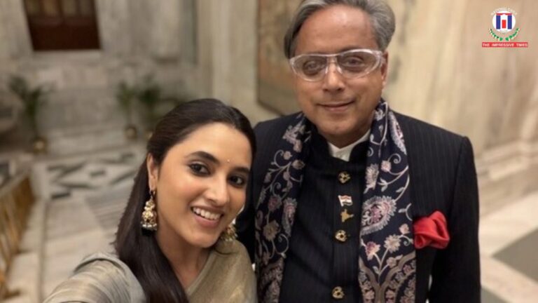 Shashi Tharoor clicks Priyanka Mohan’s photo at Rashtrapati Bhavan banquet, meets Aoora at Korea state event