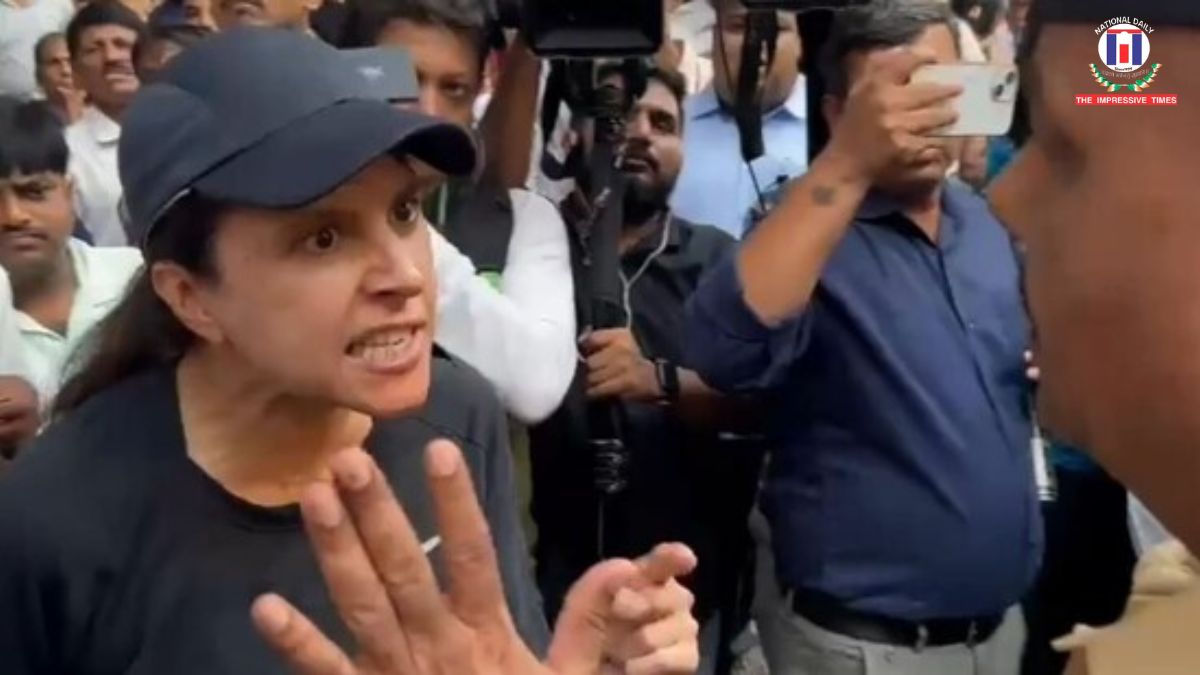 Mumbai Traffic Row Girish Mahajan Says Woman Should Have Expressed Anger Differently After Viral Confrontation