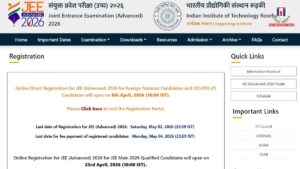 JEE Advanced 2026 Registration to Begin Tomorrow on Official Portal
