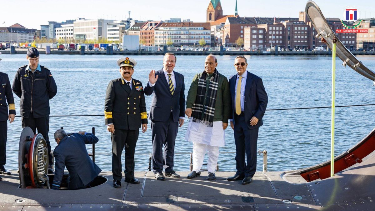 Rajnath Singh Visits TKMS Shipyard in Germany Reviews Type 212 Submarine and Defence Cooperation