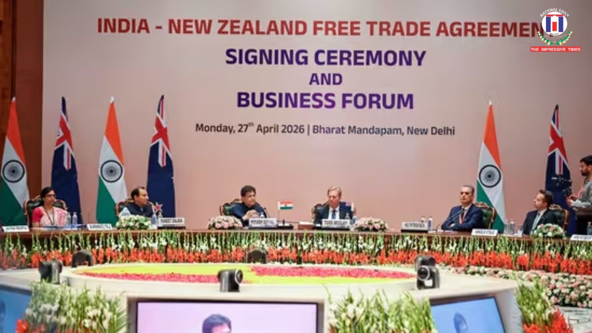 India–New Zealand FTA Signed, $20 Billion Investment and Visa Boost Announced