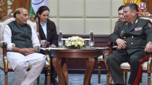 Rajnath Singh Holds Defence Talks With Kyrgyz, Kazakh and Belarus Counterparts in Bishkek