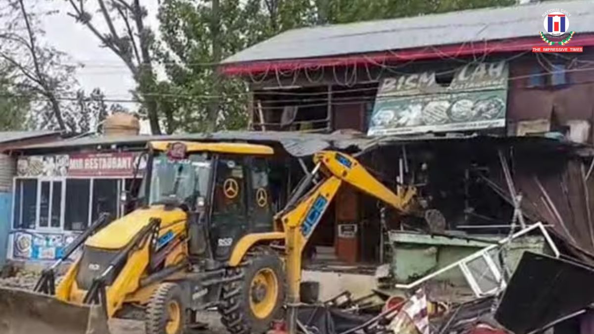 Illegal Properties of Drug Accused Demolished in Anantnag and Shopian