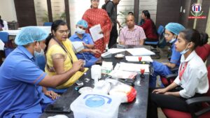 Free Health Camp Held at NPTI Faridabad Draws Large Participation