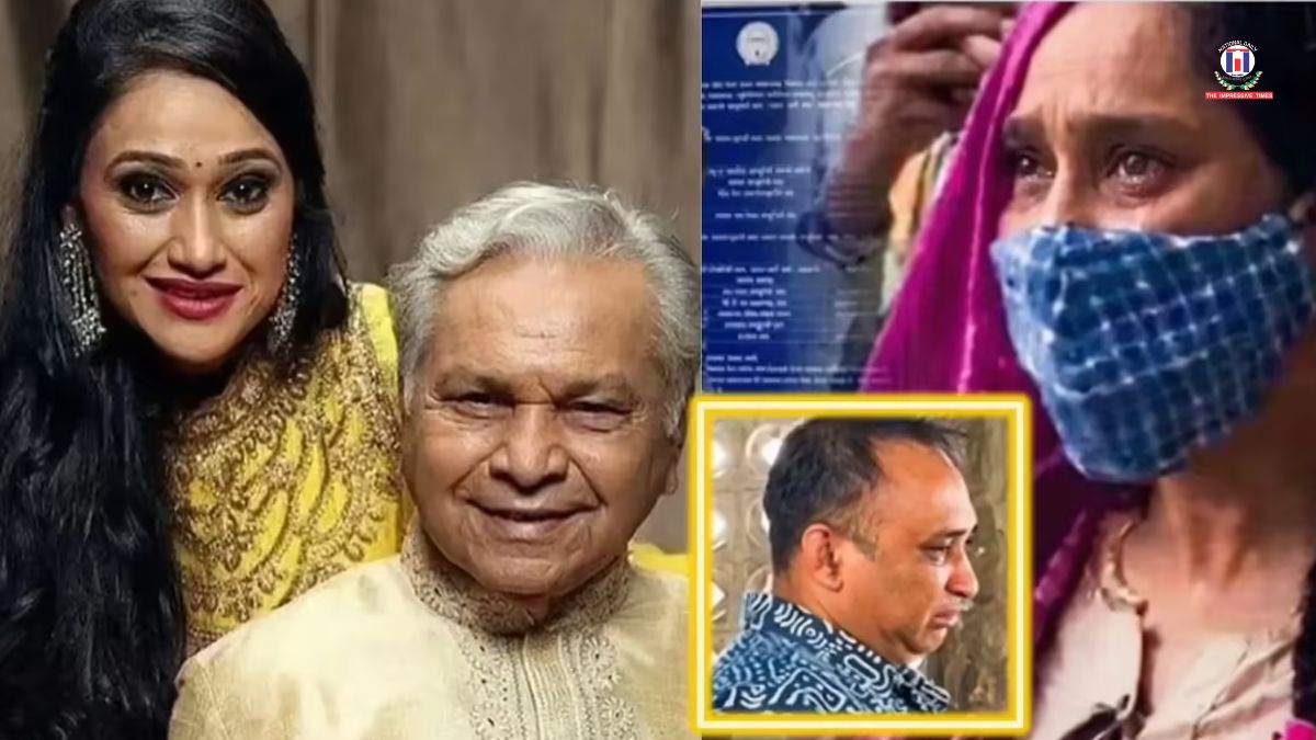Disha Vakani Breaks Down at Father Bhim Vakani’s Funeral