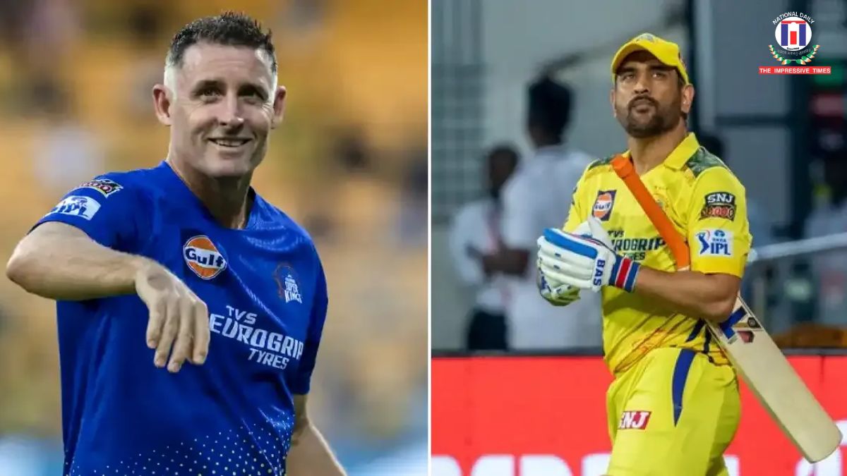 “He’s progressing nicely”: Michael Hussey provides update on MS Dhoni’s injury