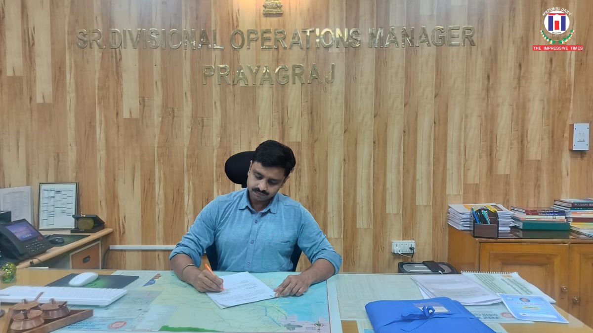 Dr. Shivam Sharma Assumes Charge as Senior Divisional Operations Manager (Sr. DOM), Prayagraj