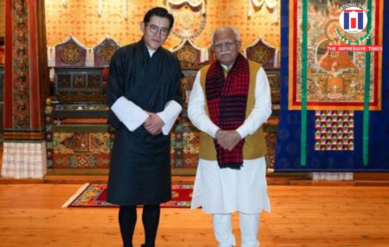Union Minister Manohar Lal Calls on His Majesty The King of Bhutan