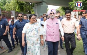 Delhi Lt Governor Taranjit Singh Sandhu and Chief Minister Rekha Gupta Review Yamuna Rejuvenation Work