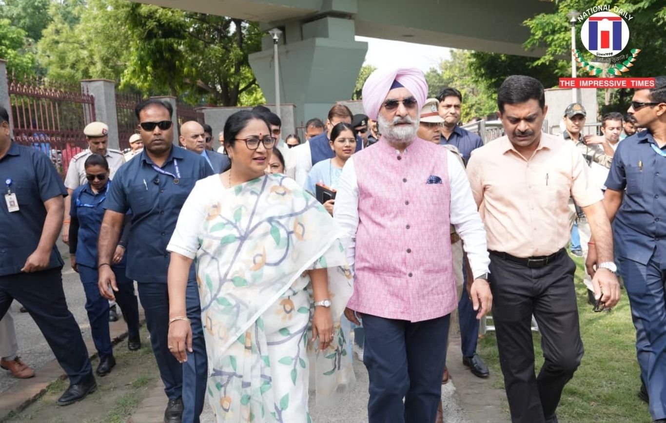 Delhi Lt Governor Taranjit Singh Sandhu and Chief Minister Rekha…
