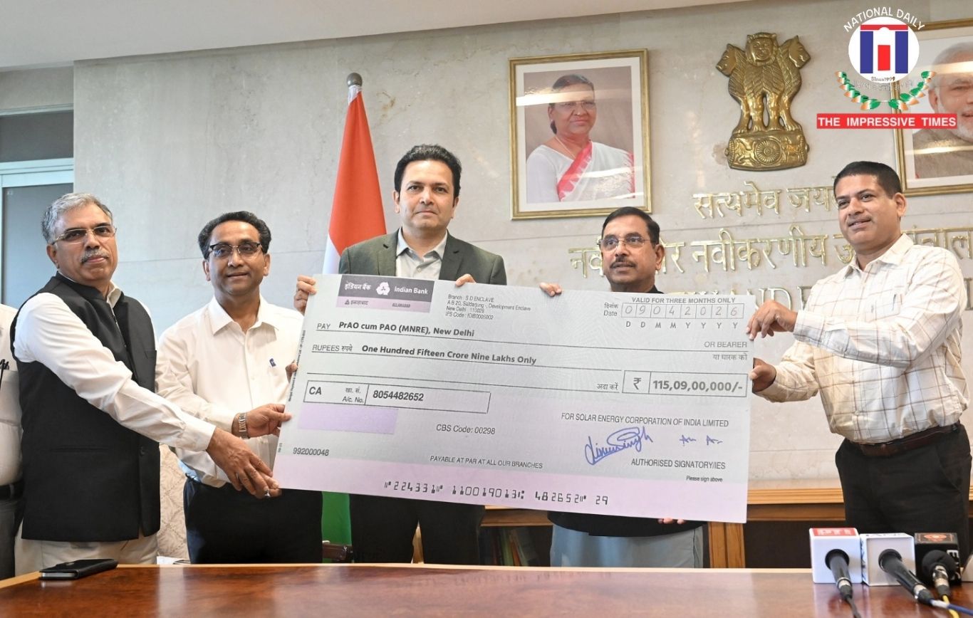 Union Minister Pralhad Joshi Receives Rs 115 Crore Dividend from SECI