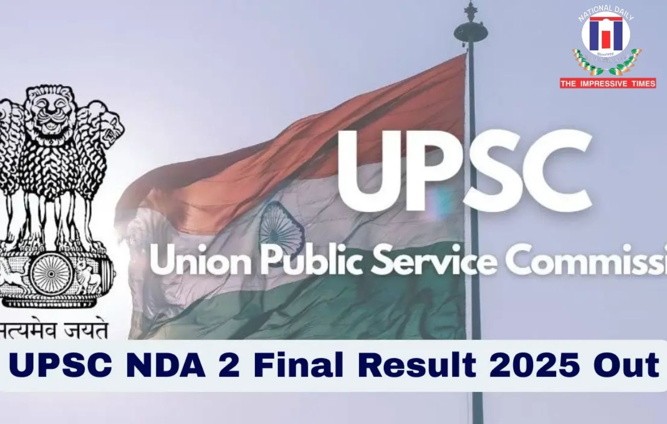 UPSC NDA, CDS II Final Result 2025 Declared, Check Merit List