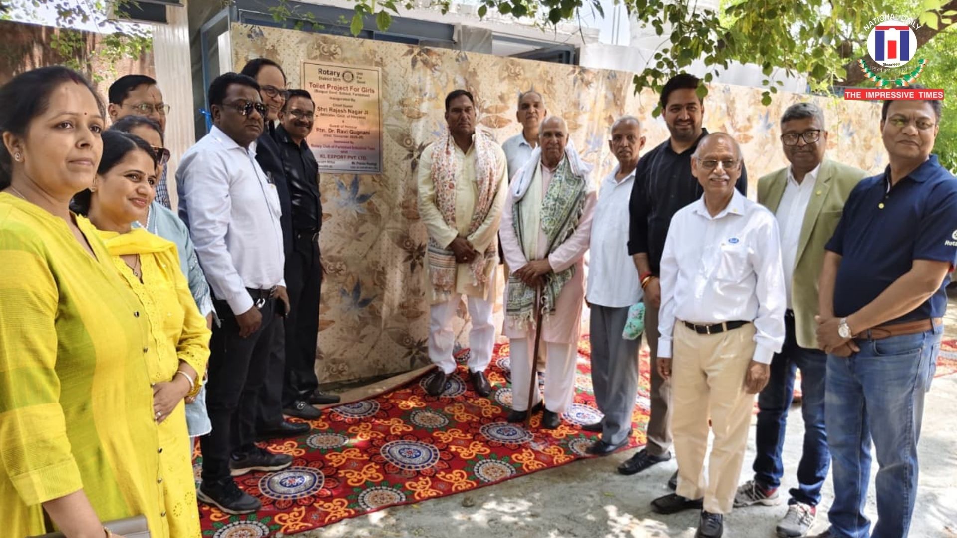 Rotary Club Faridabad Industrial Town Extends Major Support to Buapur Government School