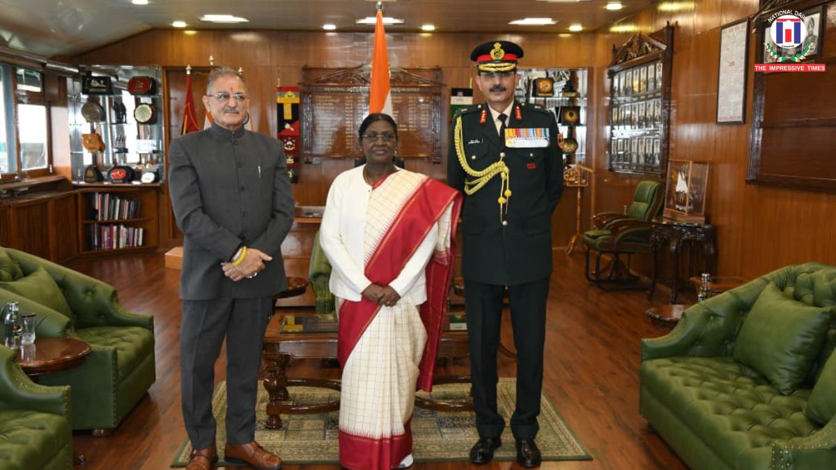 President Droupadi Murmu Reviews Training Excellence at Army Training Command in Shimla