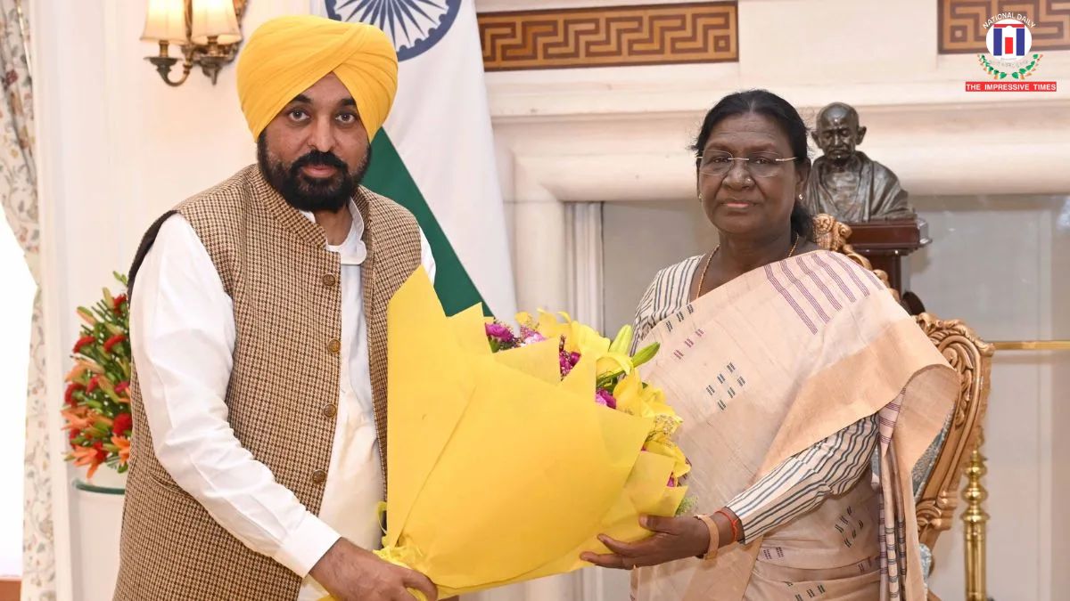 Punjab CM Bhagwant Singh Mann Seeks Action on Defected Rajya Sabha MPs in Meeting with President