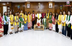 Tripura Governor Meets Haryana Students Participating in Yuva Sangam Phase VI