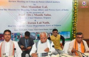 Union Minister Manohar Lal Reviews Power and Urban Development Projects in Tripura, Pushes for Smart Metering and Solar Expansion