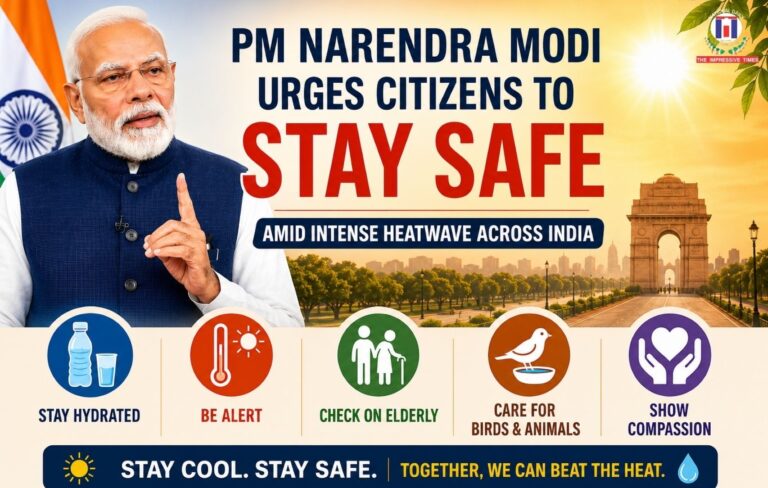 PM Narendra Modi Urges Citizens to Stay Safe Amid Intense Heatwave Across India