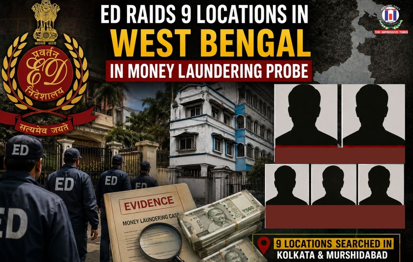 ED Conducts Fresh Raids in West Bengal Money Laundering Probe Linked to Former Kolkata Police Officer & Alleged Criminal