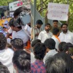 JNU Erupts Over NEET-UG Leak Row, ABVP Stages Protest Against NTA