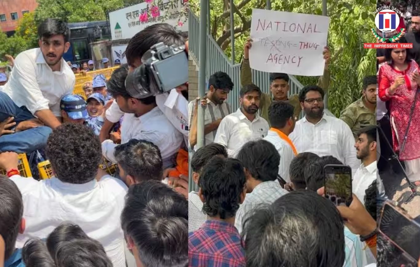 JNU Erupts Over NEET-UG Leak Row, ABVP Stages Protest Against NTA
