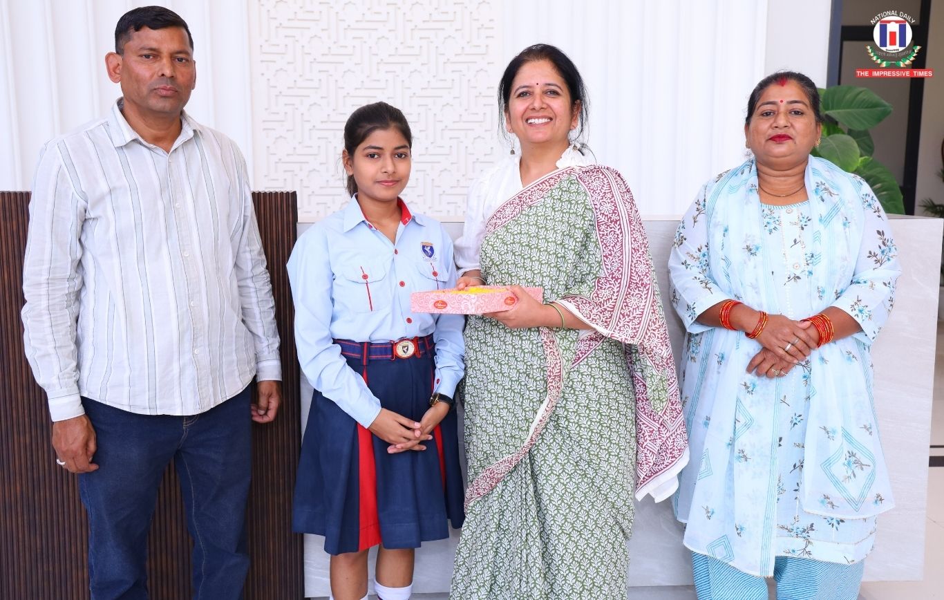 Harshita Maithil of Rawal Public scored an outstanding 98% in CBSE class XII Board Result