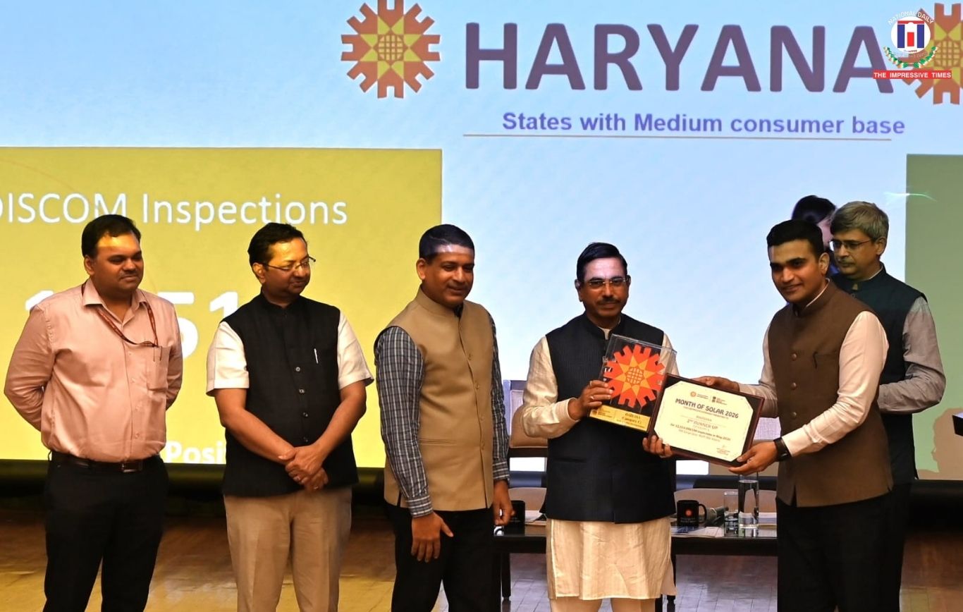 Haryana Receives Three Prestigious National Awards under PM Surya Ghar Scheme