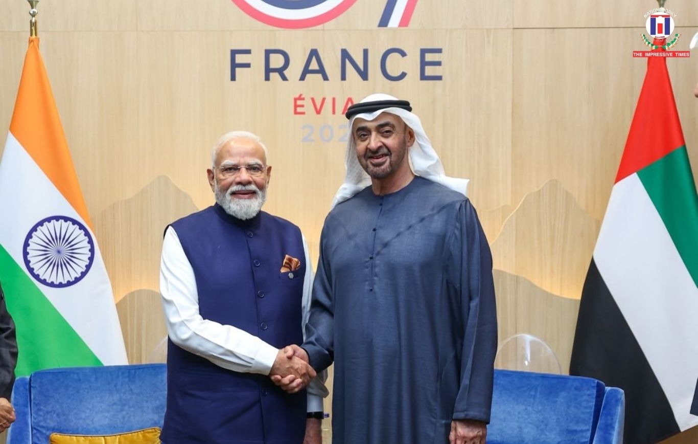PM Modi Meets UAE President on Sidelines of G7 Summit in France