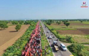 Historic 1,100-Metre Flag Yatra in Pali Dham Moves Towards World Record on Nirjala Ekadashi