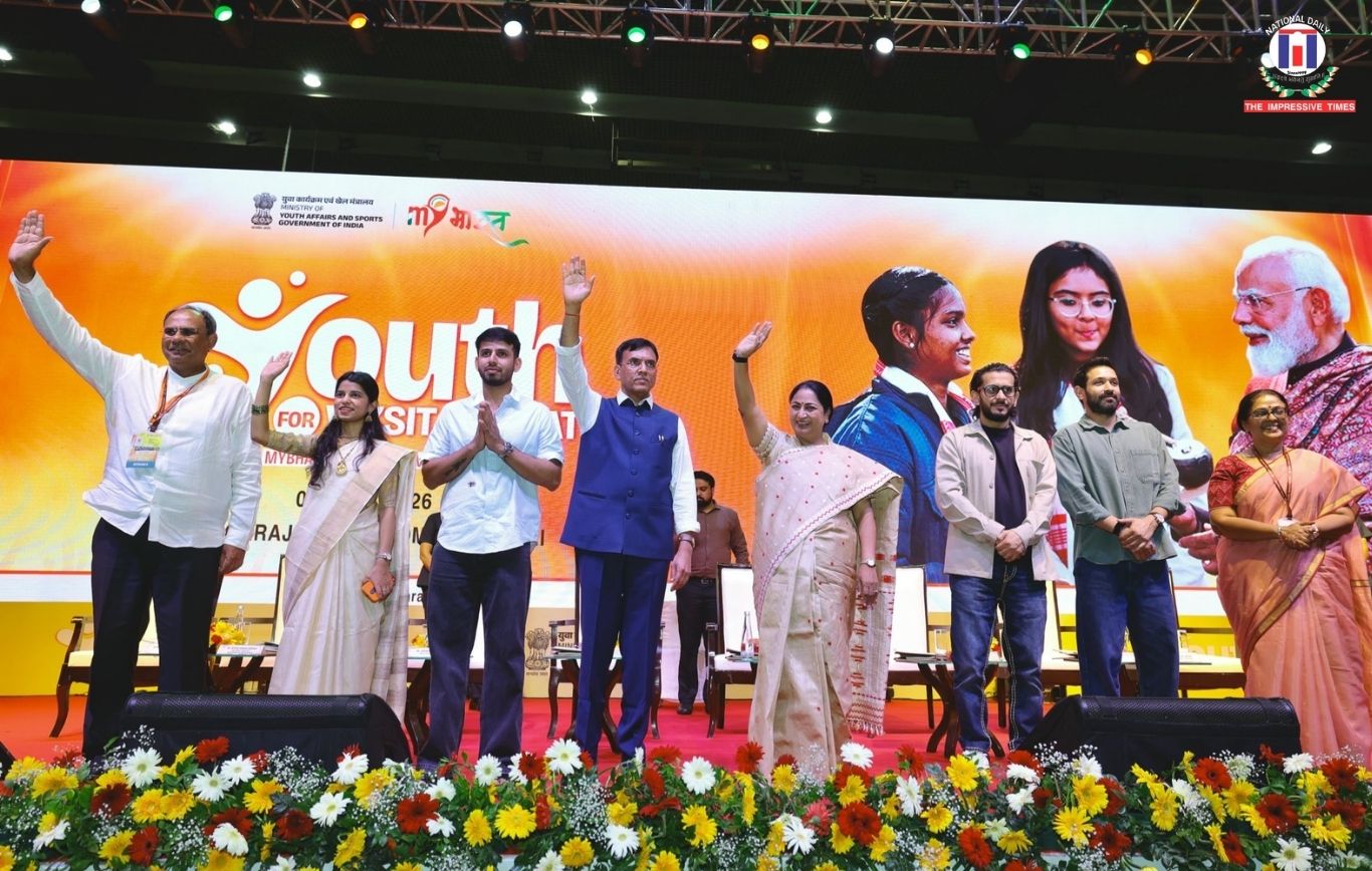 Youth Key to Building Viksit Bharat, Says Mansukh Mandaviya at MY Bharat Youth Convention