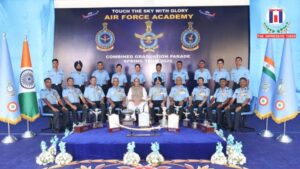 Raksha Mantri Reviews Grand Combined Graduation Parade at Air Force Academy