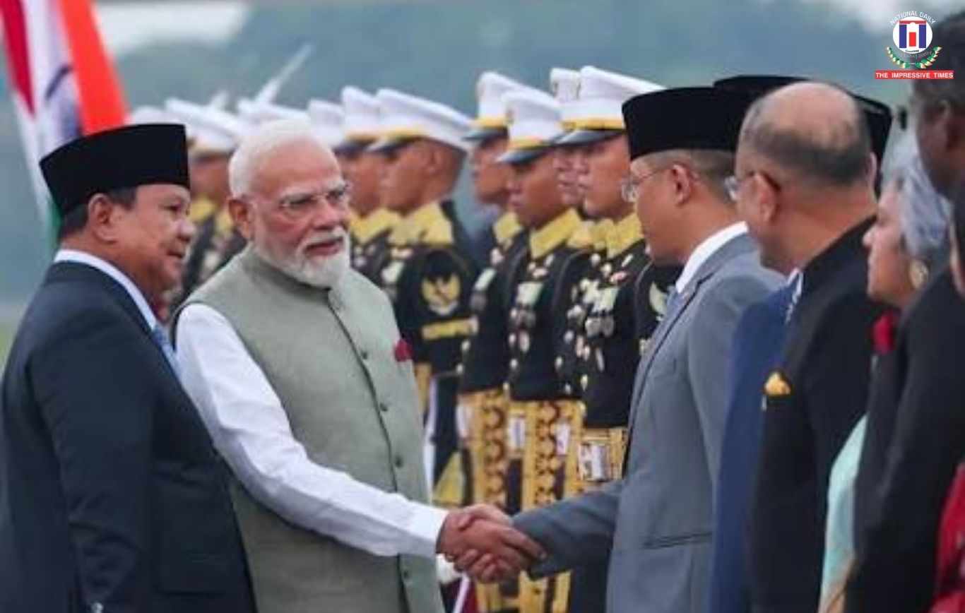 PM Narendra Modi Receives Grand Ceremonial Welcome in Jakarta, Begins Key Indonesia Visit