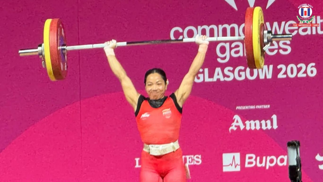 Mirabai Chanu Creates Commonwealth Games History with Third Straight Gold, India Adds Silver Through Rishikanta