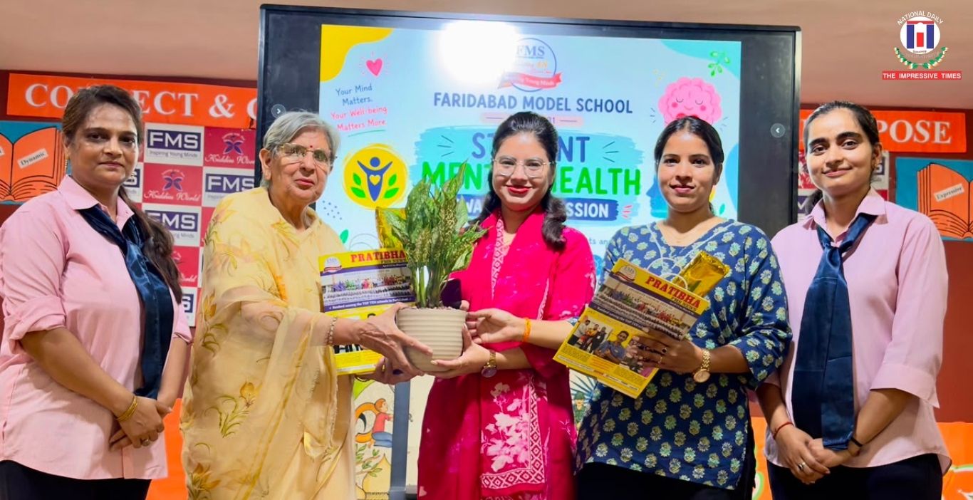 Faridabad Model School Holds Mental Wellness Session to Help Students Manage Academic Stress