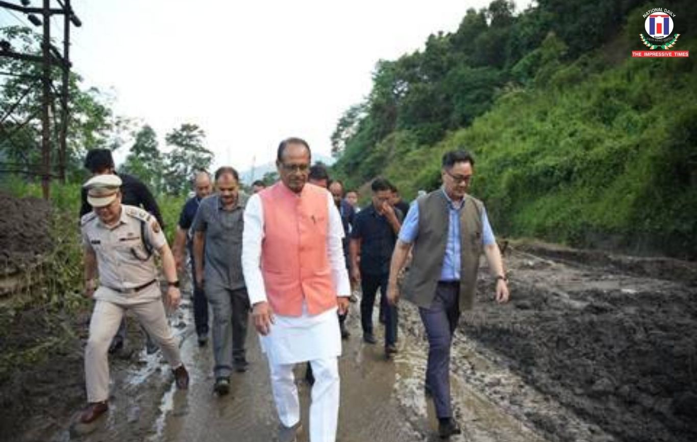 Union Minister Shivraj Singh Chouhan Reaches Flood-Hit Arunachal, Delays Aerial Survey Amid Bad Weather