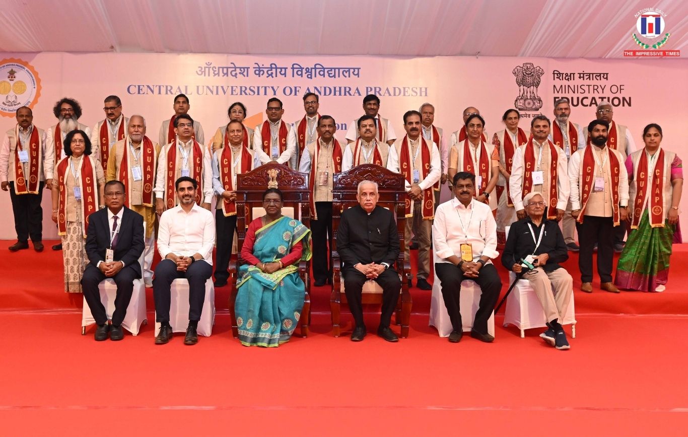 President of India Graces First Convocation Ceremony of Central University of Andhra Pradesh, Marks Milestone in Higher Education